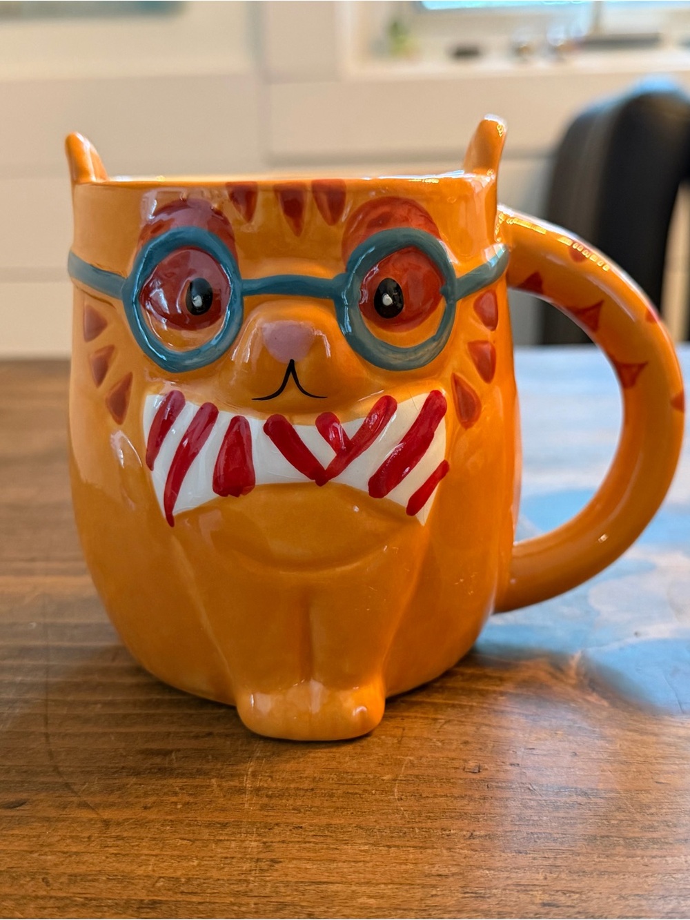 Orange cat mug